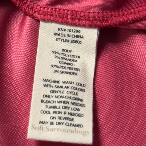 Soft Surroundings Women’s XL Enchanted Velvet Shirt Sangria Red Gold Buttons - Picture 13 of 13